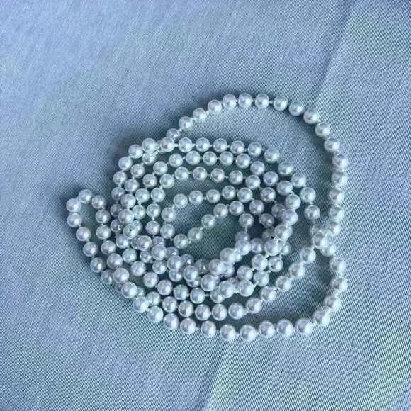 Faux Pearls Halloween Costume Cosplay Accessory 20s Flapper Glamour Jewelry - Picture 4 of 7